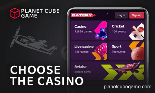 Choose an online casino to play Aviator