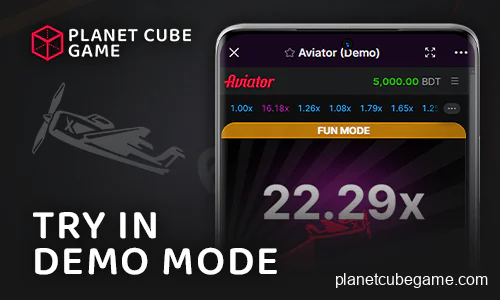 Try the demo mode in the online Aviator app