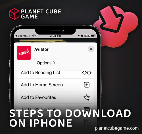 Download Aviator Online on iPhone device - guide