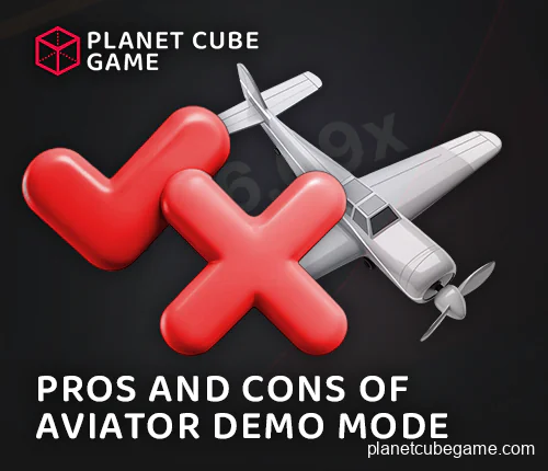 Pluses and minuses of the demo mode in Aviator game