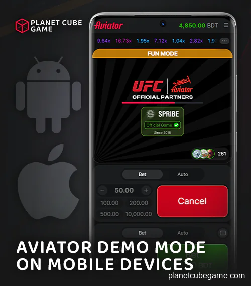 Mobile app to play Aviator demo mode