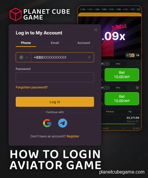 How to log in to online Aviator account to start playing
